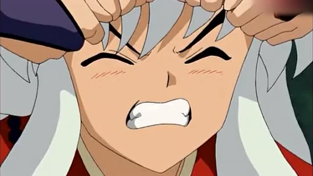 犬夜叉:犬夜叉被带上紧箍咒,二狗的表情真是太到位了!