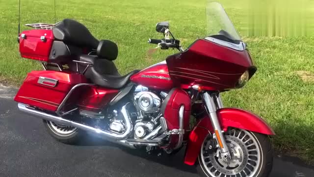 哈雷戴维森越野车,红色外观,这真不是一般的霸气