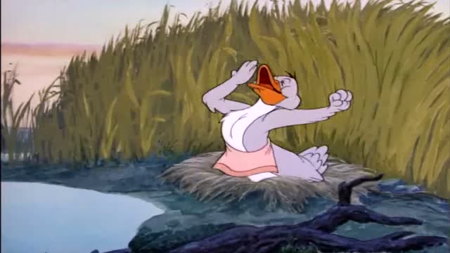 猫和老鼠:鸭妈妈孵蛋太累了,来伸个懒腰吧