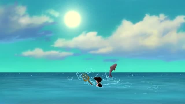 小美人鱼:美莉缇拿到三叉戟,并顺利的回来见莫吉娜