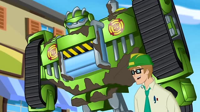 汽车人热浪灵机一动变身,总算让博士松了一口气,可是还没完