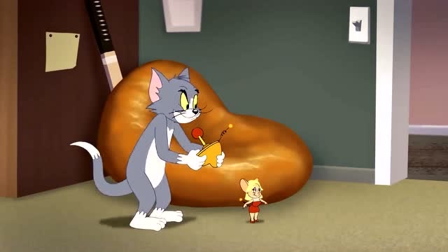 猫鼠大战:汤姆看到杰瑞思春,做了个机械美女老鼠来引诱杰瑞