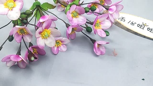 丝网花野棉花制作教程 雨儿姐姐原创