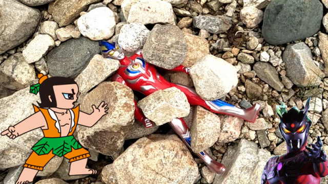 奥特曼居然被石头困住了?谁会来救他呢?