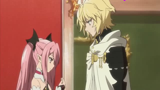 终结的炽天使:克鲁鲁被米迦儿吸血,真爱啊!