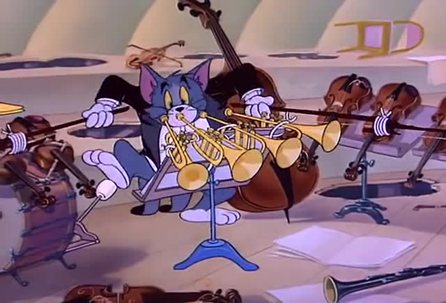 汤姆猫变成万能指挥家!仅仅只需几个洞!多种乐器同时奏