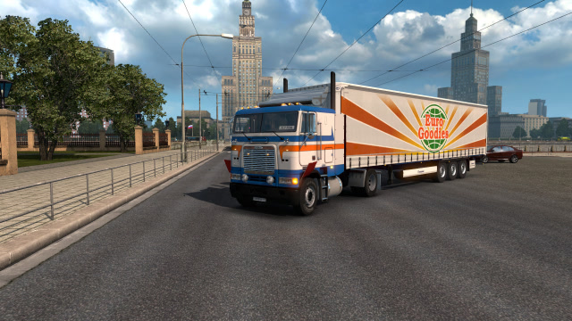 我们开着卡车去炸街!欧洲卡车模拟2,平头福莱纳mod分享