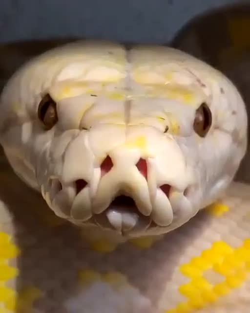 近距离观察蛇吐信子