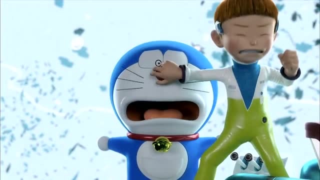 哆啦a梦此刻激怒了世雄,世雄直接捏住它的红鼻子,做过分的事!