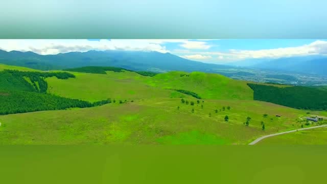 俯视大地上绿油油的一片,还有密匝匝的树林,美景尽收眼底