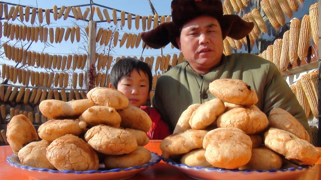 农村大锅哥,今天给女儿做了这个好吃的,吃的停不下口味美