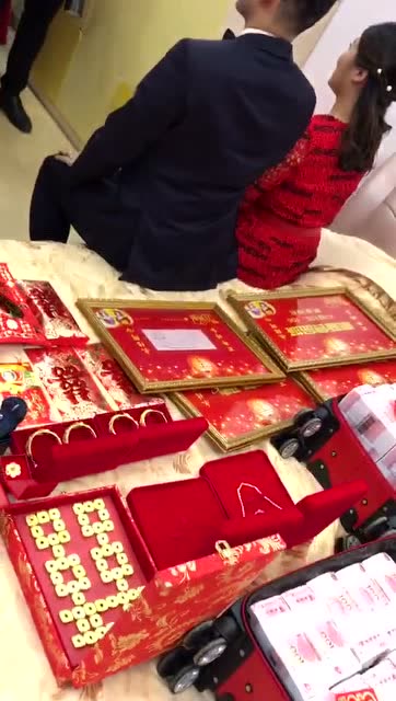 晋江新郎新娘 这个嫁妆太富有了