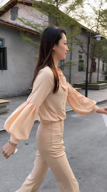 侧面身材太火辣了