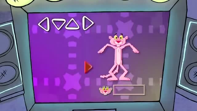 粉红豹:粉红豹和老板玩跳舞游戏,看看谁会赢!