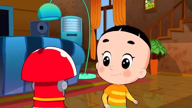 大头英雄梦, 机器人嫌弃大头儿子问的问题过于幼稚