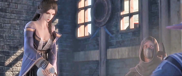 雪鹰领主血刃酒馆老板娘独领风骚顾客边聊雪鹰边欣赏美景