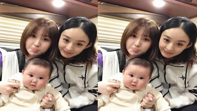 赵丽颖儿子正面照曝光!模样像极了冯绍峰,网友:绝对亲生的!