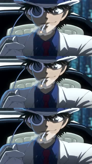 名侦探柯南怪盗基德的最帅瞬间这一幕真的超有魅力