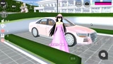 樱花校园模拟器：宫殿的这辆粉色跑车是小夕的最爱，终于回家来了