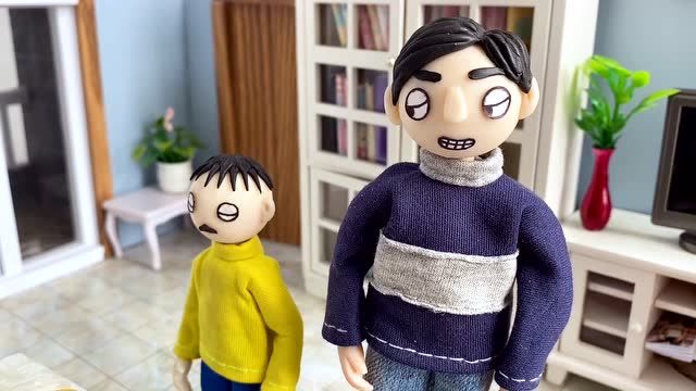 搞笑剧:暑假作业太多,臭蛋不想写,逼得老爸出杀手锏