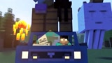 Minecraft动画：怪物们在晚上遇见了不可思议的事！