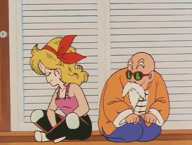 面对彪悍的兰琪,龟仙人谎称是她的手下,趁机揩油