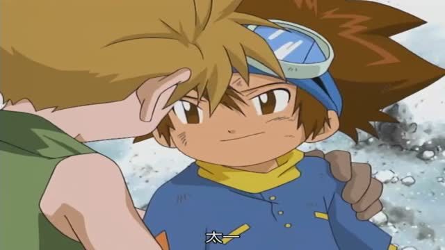 数码宝贝:阿和终于回来了!友情徽章的力量让暴龙兽复活!