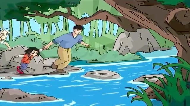 成龙历险记:老爹跋山涉水带着小玉来到暗谷,寻找黑气的来源!