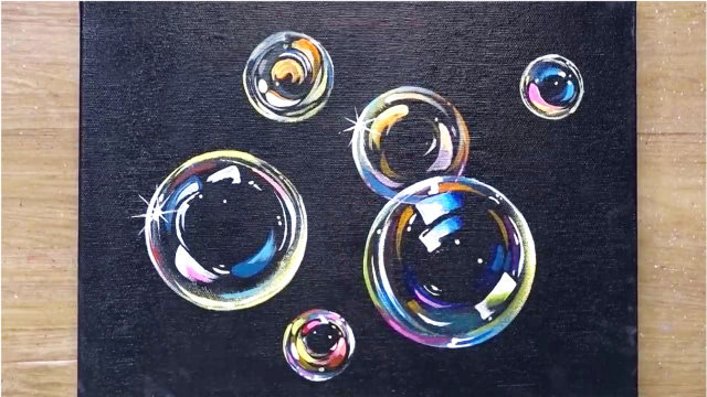 来跟着绘画高手学画"泡泡"!过程详细最终效果非常逼真!