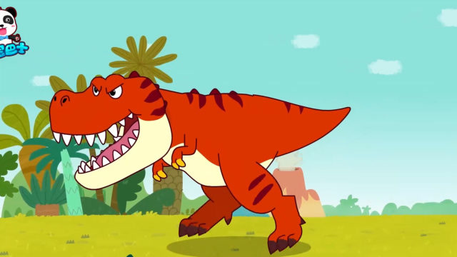 宝宝巴士:霸王龙是恐龙的霸主,锋利的牙齿能撕碎一切