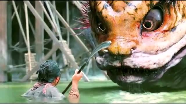 《西游降魔》鱼妖张开血盆大口,一嘴把女孩吞下,太凶残了