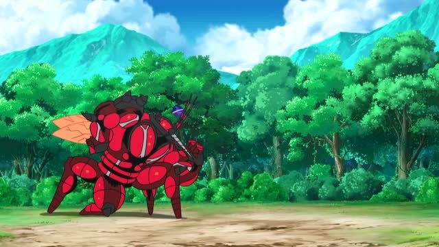 恭喜小智成功收服神兽爆肌蚊,还是究极球好用