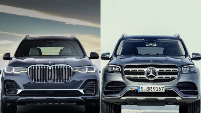 2021奔驰gls450与宝马x7xdrive40i内外介绍
