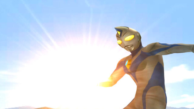 奥特曼格斗大作战:有力量的奥特曼戴拿使用斯派修姆光线打败艾斯