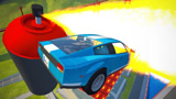3D动画模拟：汽车全速冲向“巨型喷漆”，结果你猜怎么着？