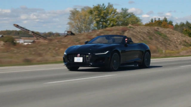 帅气的捷豹ftyper敞篷跑车