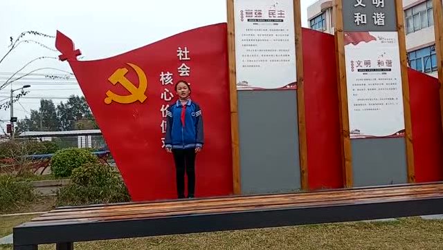 钱库三小五年(4)班付鑫鑫找党徽