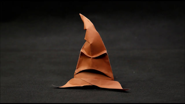 简单折纸《哈利波特》会说话的魔法分院帽,细节满分!