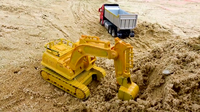 儿童玩具:挖掘机