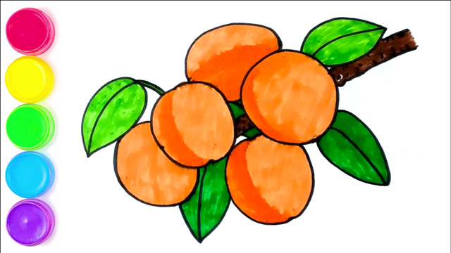杏子怎么画菜花图片