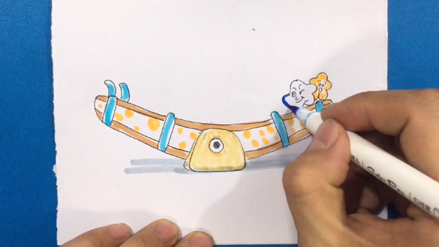 简笔画跷跷板,简单的简笔画这样画