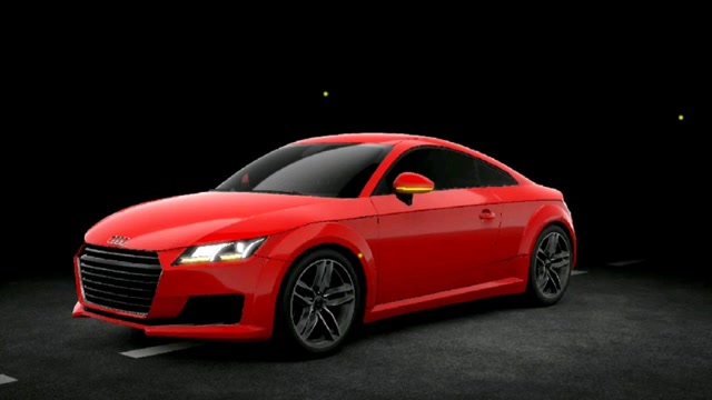 红色奥迪tt