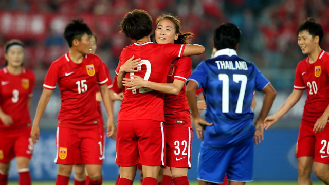 【集锦】中国女足3-0轻取泰国 马晓旭失点王霜两助攻