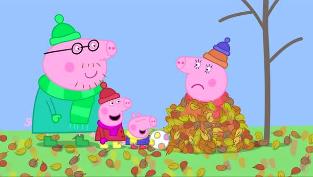 小猪佩奇 第二季02 多风的秋天 佩佩猪