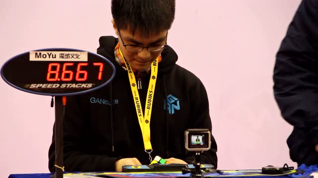 2017wca广东实验中学公开赛三阶决赛 张炜星平均7.86