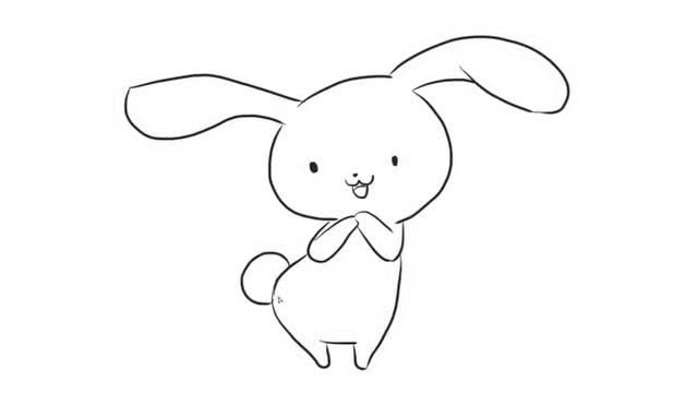 兔子布偶简笔画图片