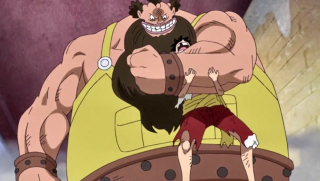 海贼王最新更新:路飞被四皇大妈的儿子锁喉,命悬一线!