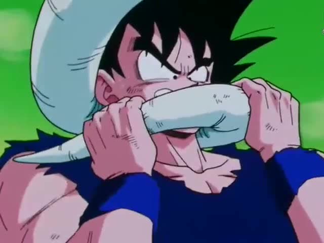 孙悟空不厚道咬了弗利萨尾巴,弗利萨不得已用了双手反抗悟空!