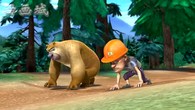 熊出没:光头强和熊二比赛跑步,他们为什么比赛呢