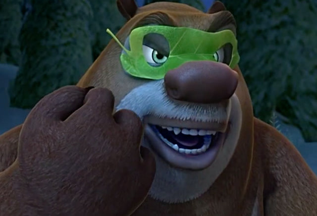 熊大熊二变身忍者战士,狠狠的教训了光头强一回,太过瘾了!